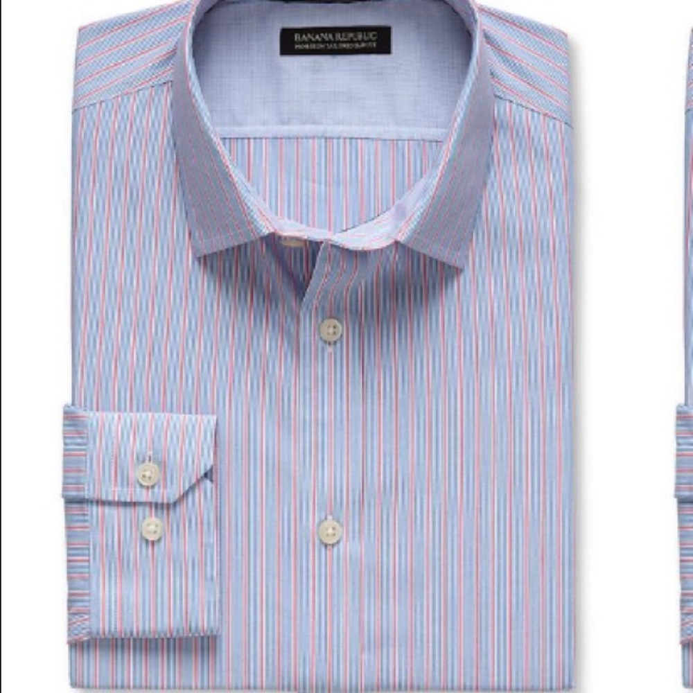 Banana Republic non-iron tailored slim fit shirt.